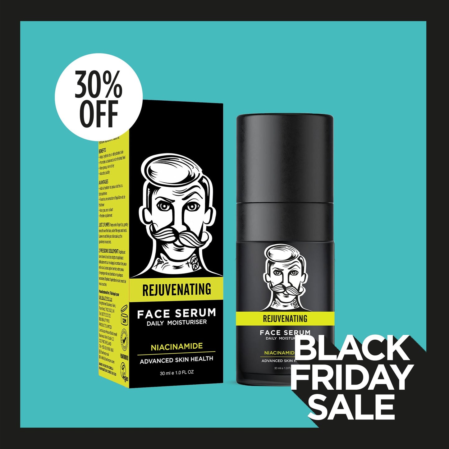 REJUVENATING Niacinamide 2% Face Serum 30ml