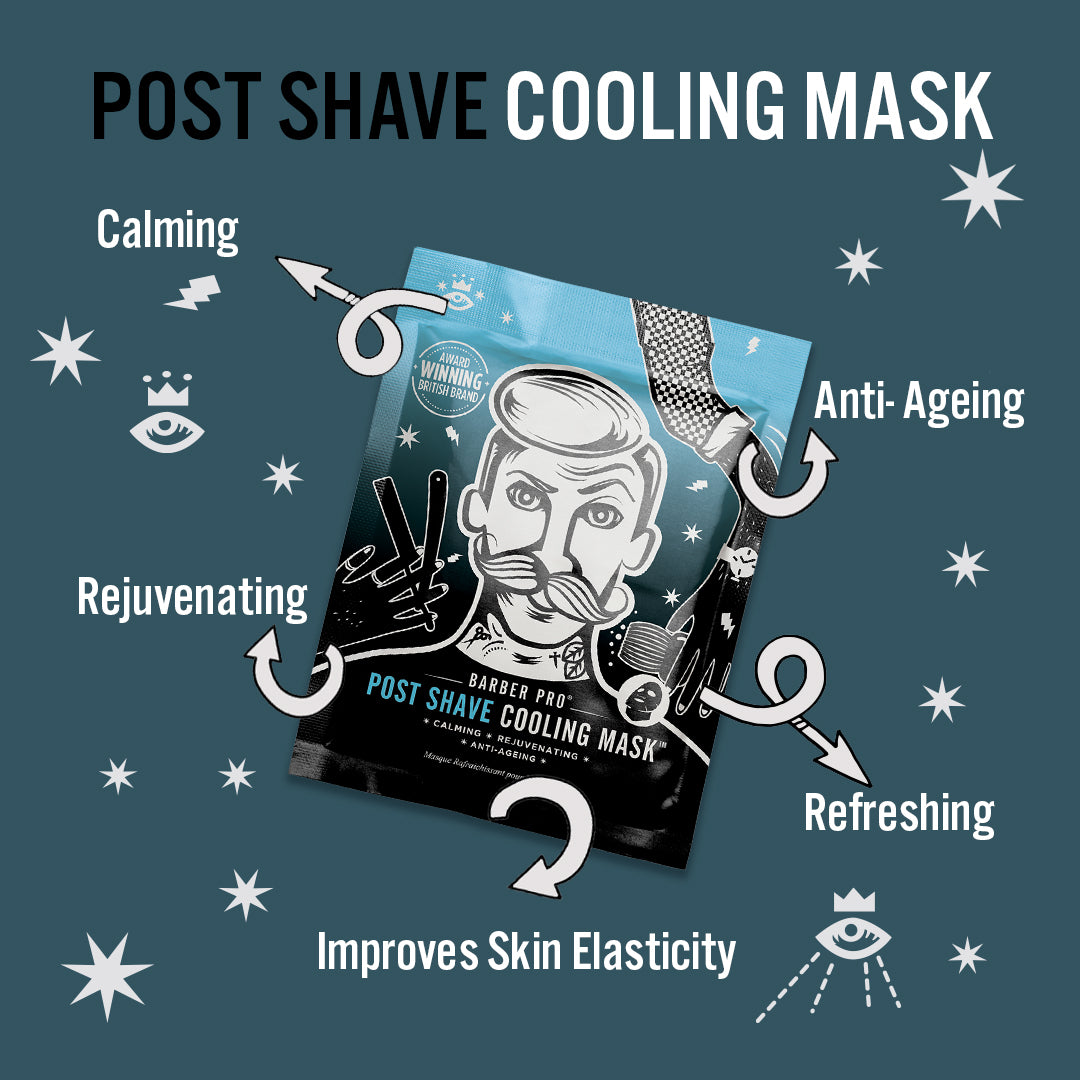 POST SHAVE COOLING MASK with Anti-Ageing Collagen